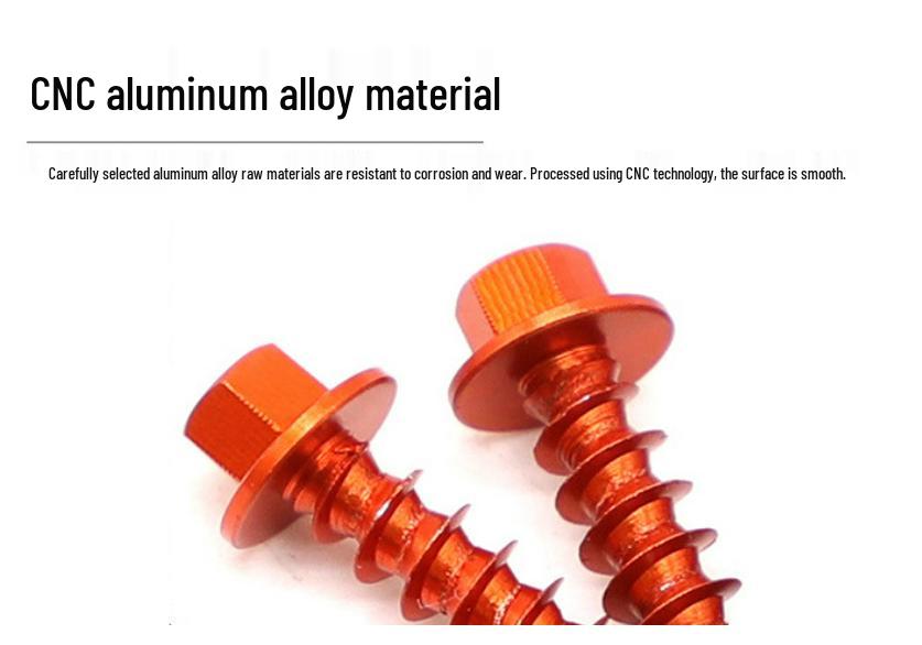 Colored Aluminum Screws for KTM/Husqvarna Models: Plastic Parts & Guards Modifications