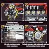 Moc 660 Teile Rc Elektrisch App-Steuerung 488 V8 Motor LED Montage Bausteine DIY Kinderspiel Spielzeug Geburtstagsgeschenk
