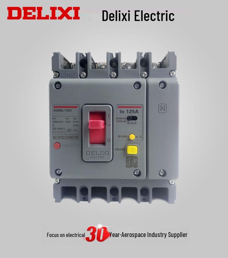 DELIXI CDM3L-125C/4300 Residual Current Circuit Breaker