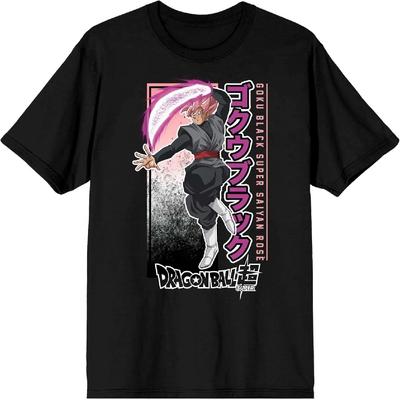 Dragon Ball Super Złoczyńca Zamasu W Ciele Goku Męska Czarna Koszulka Graficzna