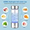 Portable Hydrogen Water Bottle Generator Glass Balanced pH Hydrogen Water Cup  Daily Drinking