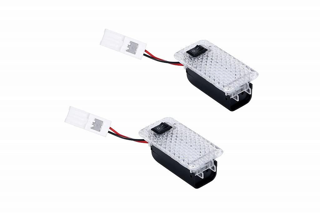 InZaccaz LED Luggage Lamps with Crystal Lenses for Toyota Alphard and Vellfire Genuine Replacement LED Room Luggage Interior Set of 2 (30 Series),