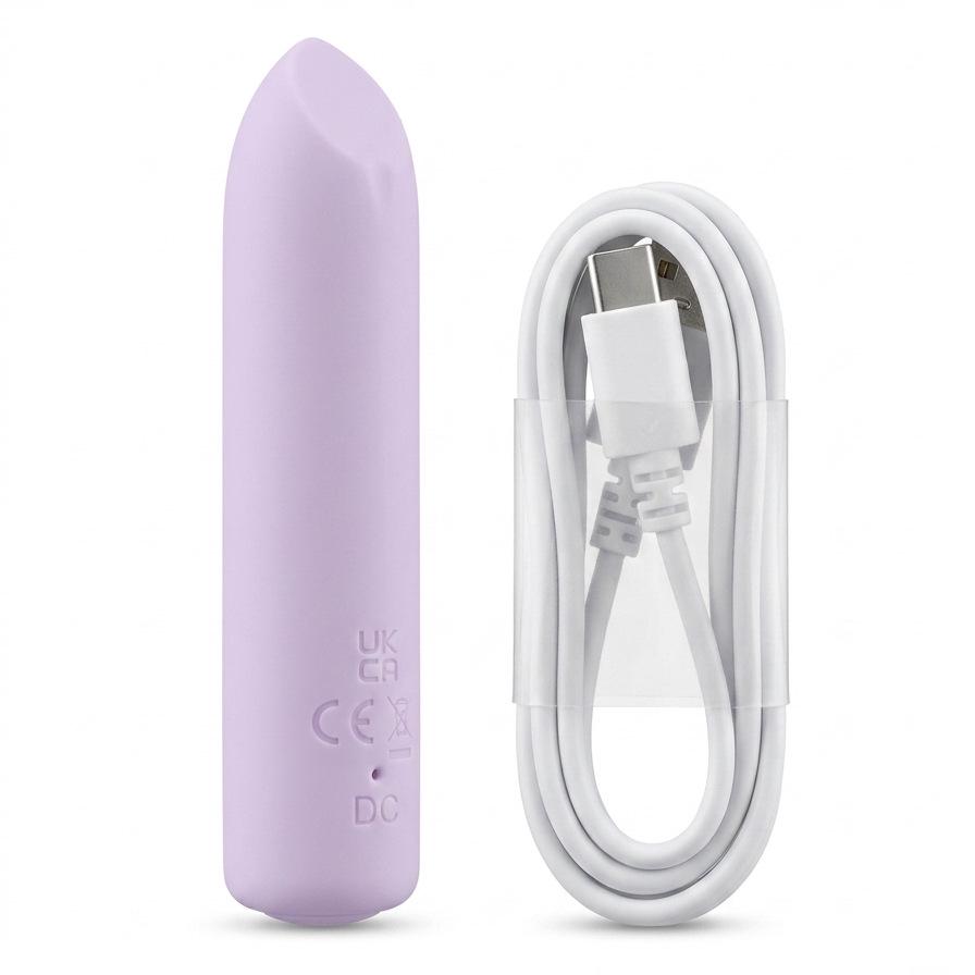 Rechargeable 10-Mode Mini Bullet Vibrator - Strong, Portable Silicone Massager for Women