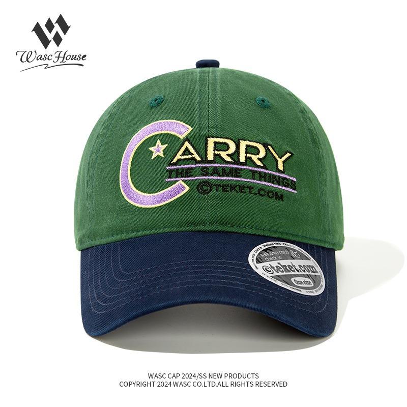 Tide brand retro style letter baseball cap female hip hop street cap trendy versatile heavy industry design hat male