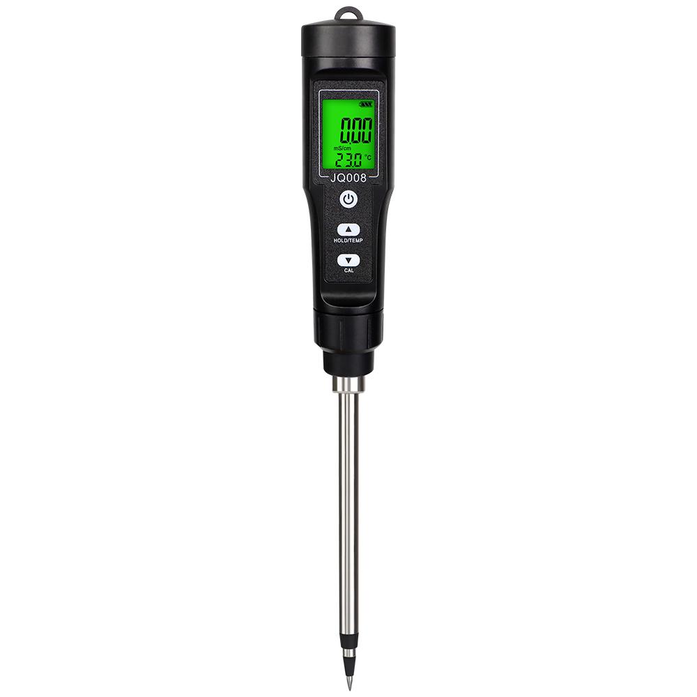 0.00-10.00 MS/cm -30°C-80.0°C LCD EC TEMP 2 In 1 Soil Tester Soil Detector Analyzer for Potted Plants Flower Gardening Farming