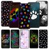 Soft TPU Case For Realme C67 C63 C55 C53 C25 C21 10 11 12 13 GT 2 3 5 Pro Plus 5G Shockproof Phone Cover Dog Footprint Paw Cute