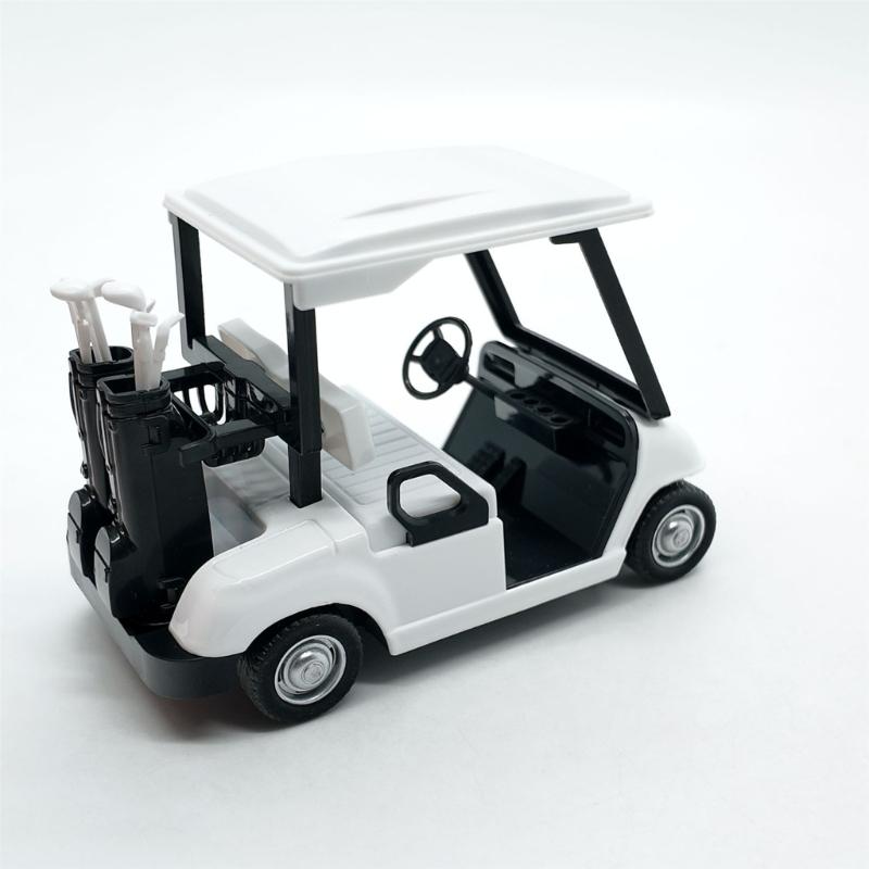Detailed Miniature Golf Vehicle Alloy 1:20 Scale Golf Cart Pullback Toy Display Piece For Birthday Party Decoration