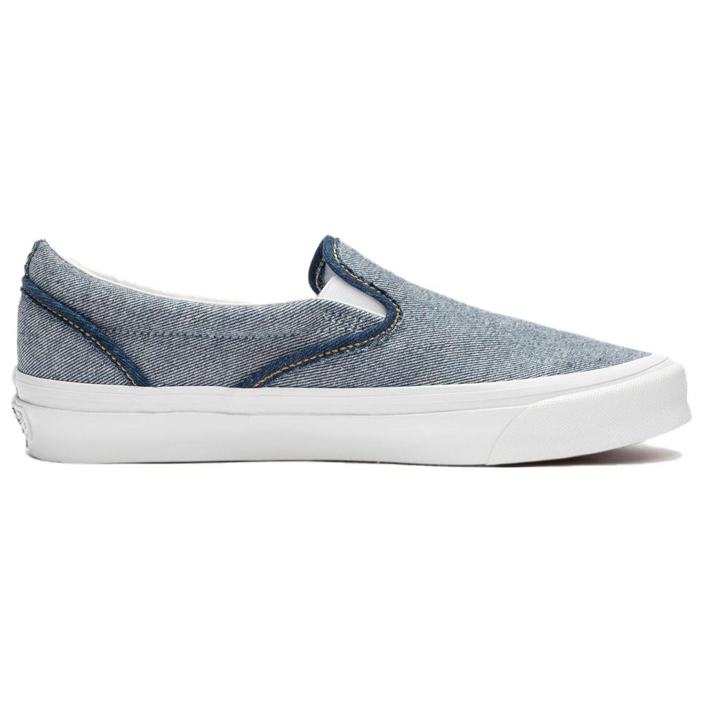 Vans OG Classic Slip-On Inside Out Denim Unisex Sneakers Blue Indigo VN0A32QNIND