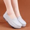Leather Nurse Shoes for Women with Spring EVA Soles Breathable Small White Shoes Deodorant and Anti Slip Medical Shoes Platform