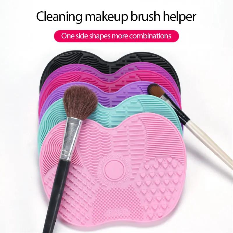 Nettoyeur de brosse en Silicone, brosse de lavage de maquillage cosmétique, tapis de nettoyage de Gel, fond de teint, planche à récurer