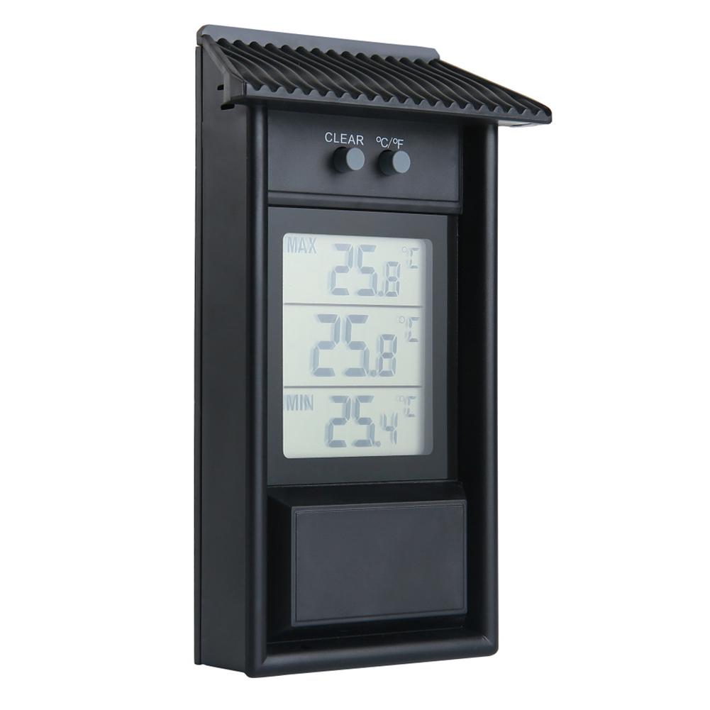 Digital Max Waterproof Outdoor Min Thermometer Garden Greenhouse Fridge Meter