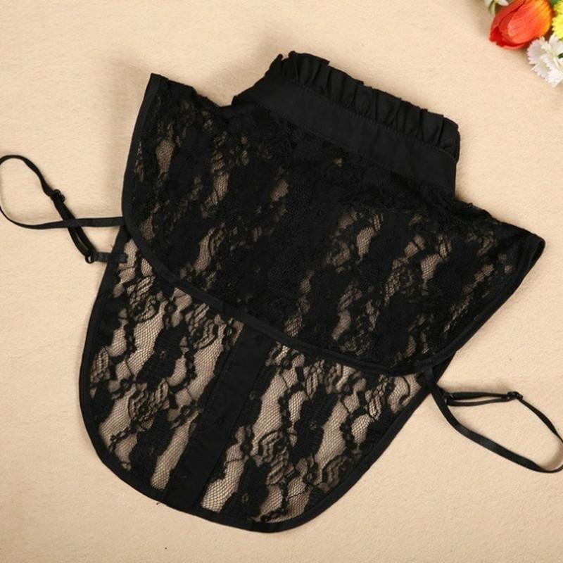 

Женский кружевной воротник чистый цвет съемный лацкан чокер ожерелье рубашка поддельная поддельная блузка толстовка жилет аксессуары чёрный