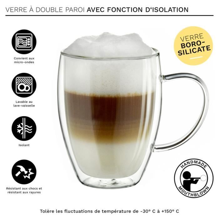 Verres thermos - CREANO - HH - 400ml - Double paroi - Design contemporain