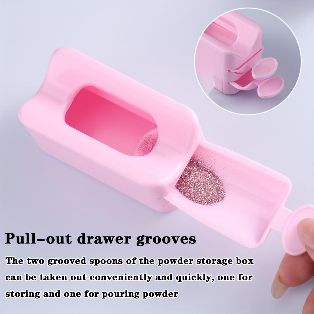 Nail Powder Recycling Box Powder, Glitter Powder, Sequins, Fashion Glasses Powder, Fairy Beads, Micro Diamonds, Etc., Portable Recycling Tool Box