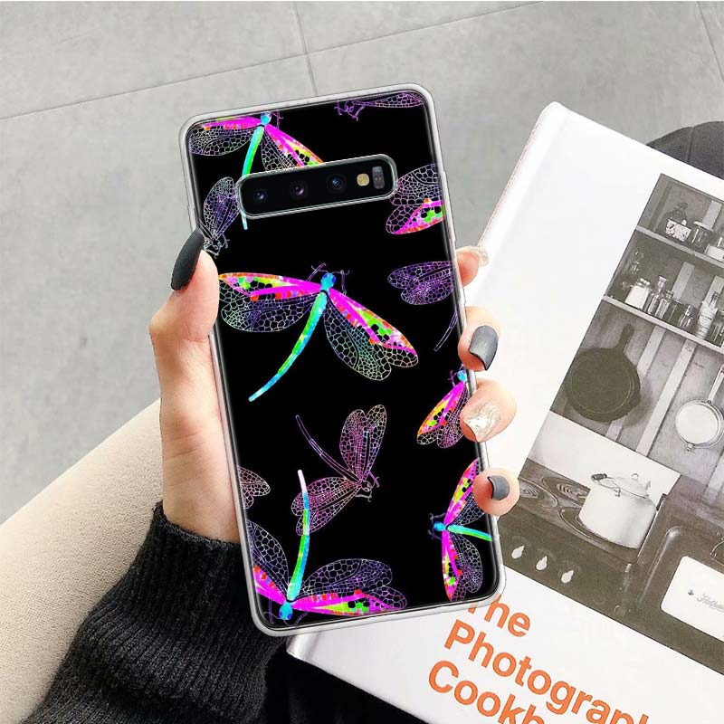 

Dragonfly Animal Art Phone Case For Samsung Galaxy S26 Ultra S23 S24 S25 Edge S20 FE S21 S22 Plus Soft Print Shell Cover Fundas Samsung S21 Plus