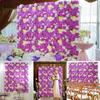 6Pcs Artificial Flowers Wall Panels Decorative Silk Rose Flower Hydrangea Floral Panels for Background Home Wedding Party Décor
