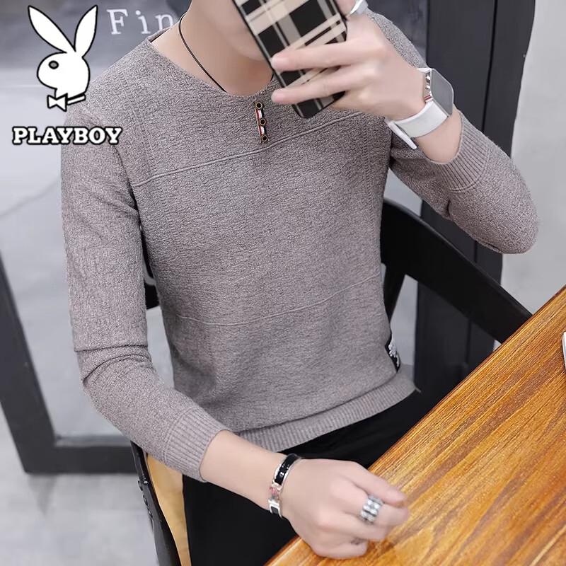 

PLAYBOY Men s V-Neck Long Sleeve T-Shirt 3XL