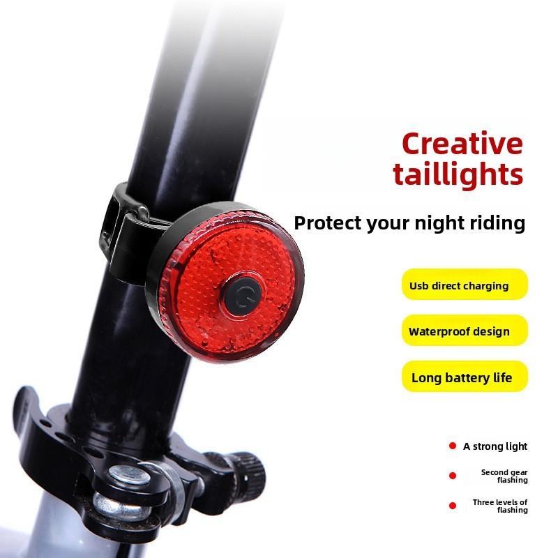 Bicycle Tail Light Usb Rechargeable For Night Riding Outdoor Adventure