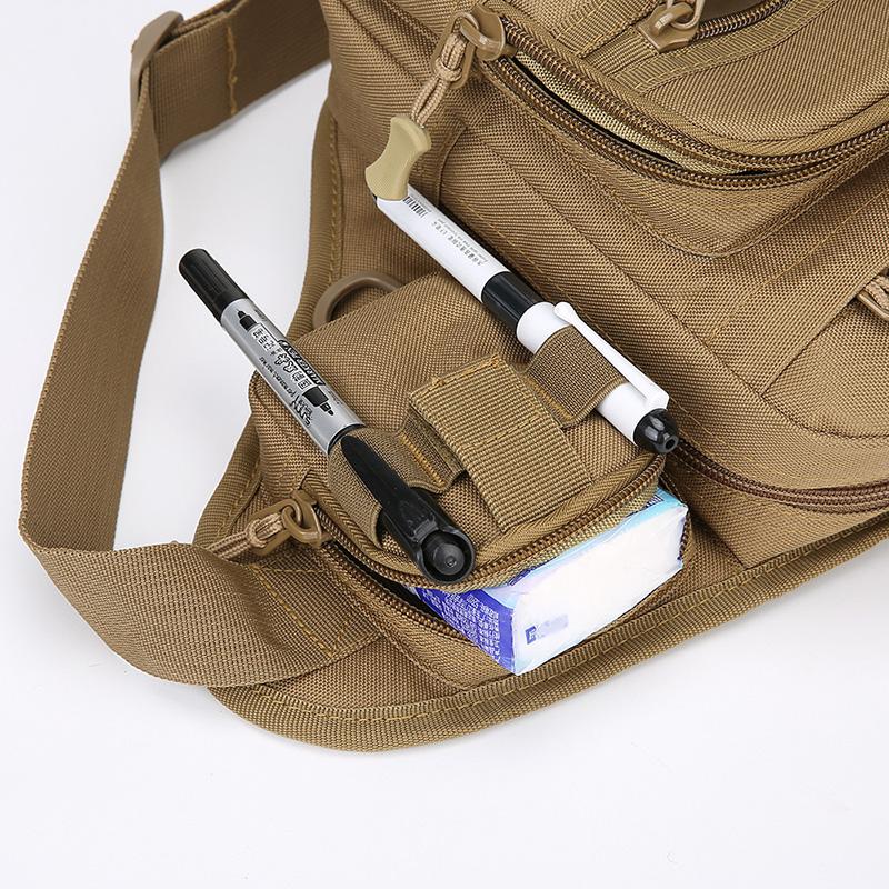 Borsa a tracolla da uomo Borsa a tracolla di grande capacità Borsa da petto sportiva multifunzionale per esterni