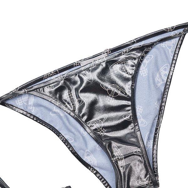 Vivienne WeStwood SS25 Women S Logo Pattern Bikini Swimwear J0098 N401