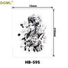 Kirin Lion Fox Totem Flower Tattoo Sticker – Waterproof & Customizable Realistic Design
