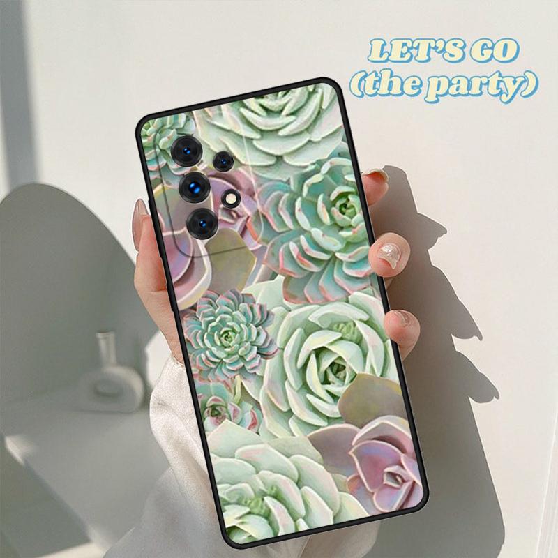 Cactus Plants Succulents phone case For Samsung Galaxy A42 A31 A40 A51 A71 A32 A80 A91 A52 A72 A20e A21S A50 A70 A11 A12 Cover