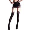 Women Sexy Stockings With Wrapped Hip Skirts Lace Edge Garter Belt Pantyhose Ultra-Thin Silky Oil Shiny Glossy Socksings