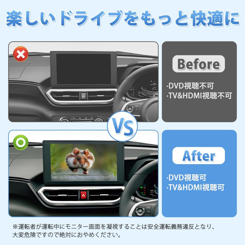 GIMUYA Daihatsu New Atrai S700 Series TV Canceller Hijet Cargo Navigation Kit Hijet Truck Dedicated Navigation Canceller Navigation Operation Allows