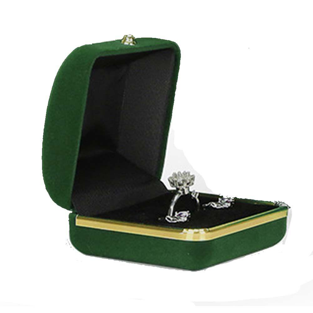 Verpackung Doppelt Öffnende Ohrringe Präsentation Aufbewahrungsboxen Halskettenetui Ringbox Schmuckauslage