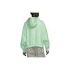 Nike logo embroidered hoodie long-sleeve sweatshirt for women green