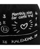 Kalenda Monthly Plan 5Pannel Cap - Black