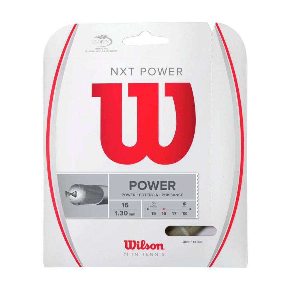 Wilson NXT POWER 16 Tennis String (WRZ941600) Multifilament Gut, Single String