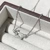 F High Version V Gold Full Diamond Small Necklace Women's Plated 18K Diamond Collarbone Chain Light Luxury