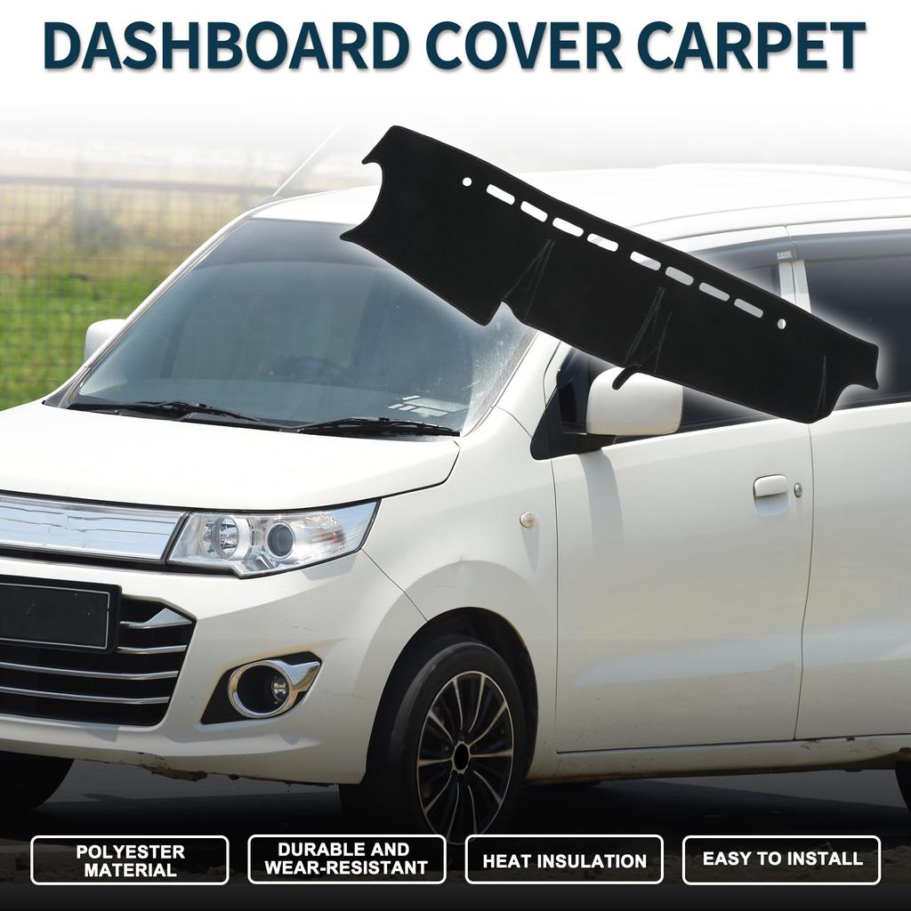 TUCKBOLD Compatible with Suzuki Jimny Dashboard Foldable Center Console Dashboard Black with 1 Set JB64/JB74 Mat, Cover, Stickers,