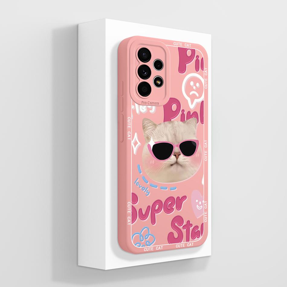For Samsung Galaxy A52 A52S Phone Case Creative Design Lightweight Funda For Samsung A 52s Soft Smooth Liquid Silicone Housing