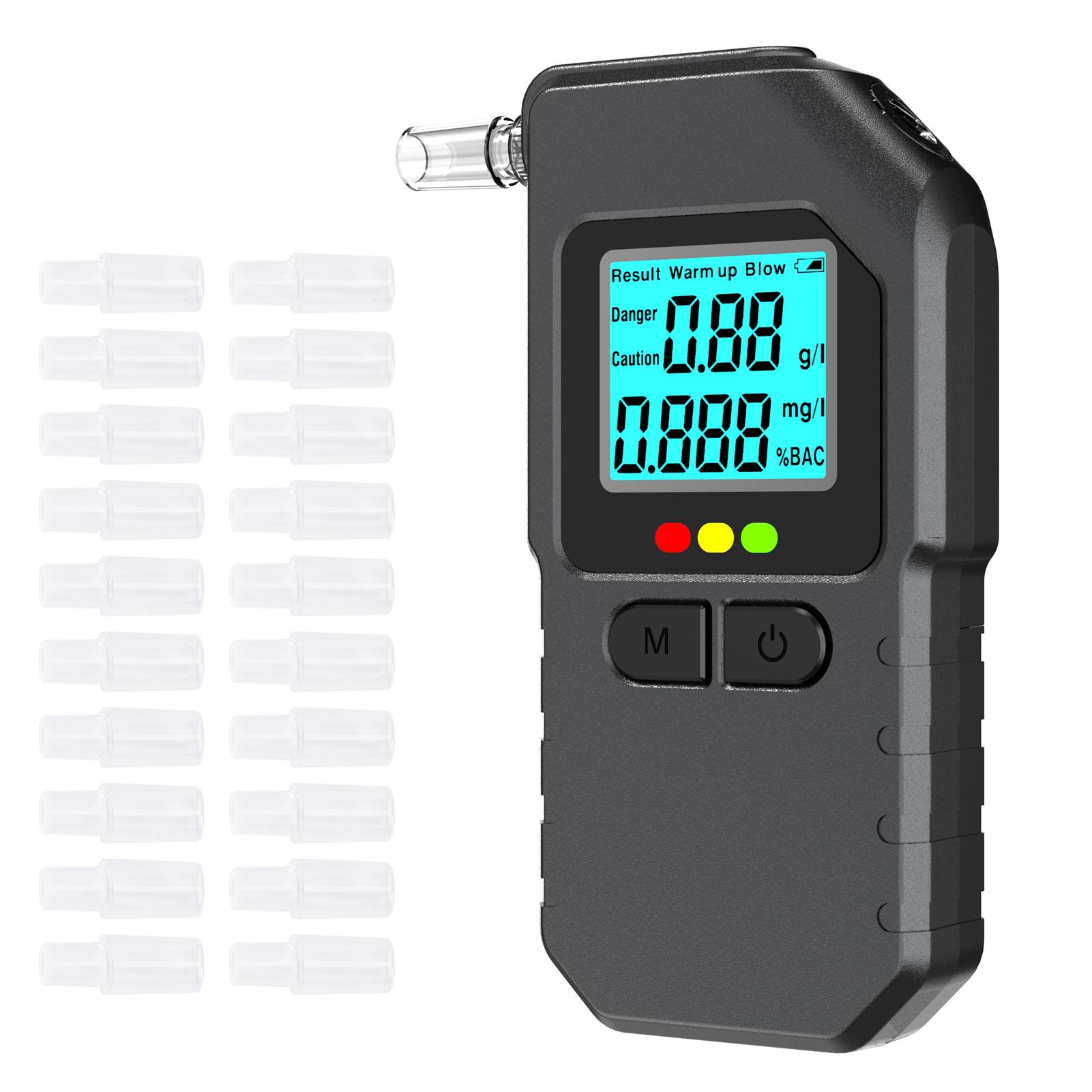 Quick Results Alcohol Monitor, High-  Digital Alcohol Tester with 1.33 LCD Display, History Recall, Multi-Unit  ing for   Results
