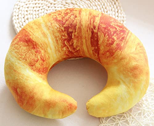 Croissant Cushion Neck Pillow Body Pillow Funny Pillow Travel Nap Food Plush Toy Fun Item Event Party Gift