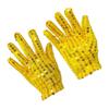 Internet Celebrity Gloves Fashion Stage Performance Sequins Short Glove Black Silver Red Yellow Blue Shinning Mittens  Red