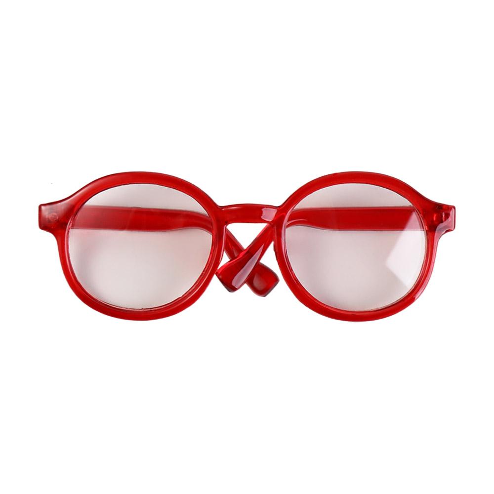 Accessory Transparent Plastic Glasses Plastic Transparent Round Transparent Glasses Round Miniature Round Glasses Children