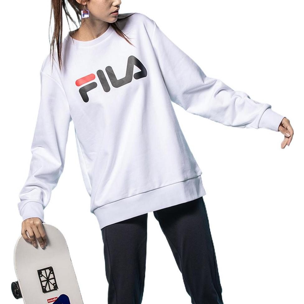 FILA Sports Life Collection Sweatshirt Unisex Standard White F51U144231FWT