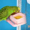 Parrot Double Bowl Large Capacity Feeder Splash Proof Hanging Food Bowl Bird Feeding Water Bowl Pet Supplies Accessories