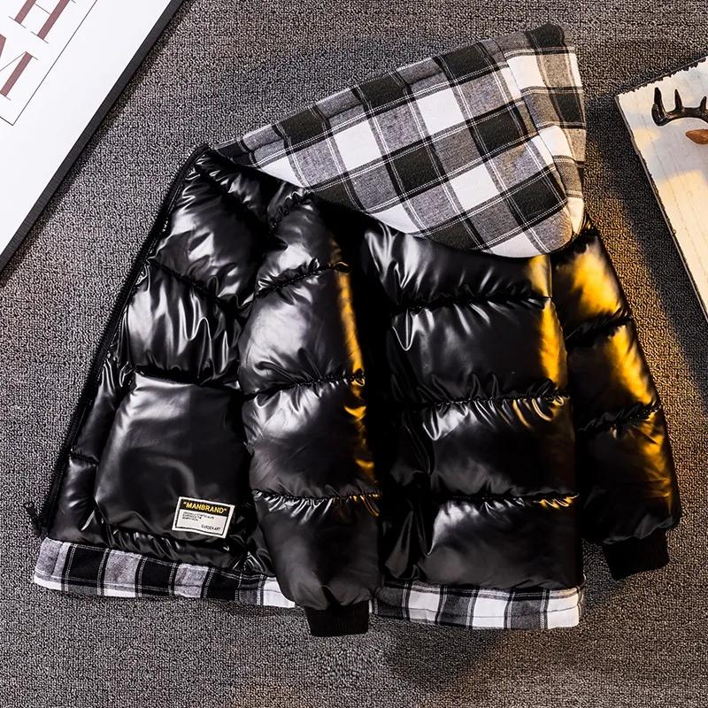 

Дитяча яскрава пуховик Зимова куртка середньої довжини для хлопчиків і дівчаток Пуховик з капюшоном Вільний пуховик з капюшоном 140