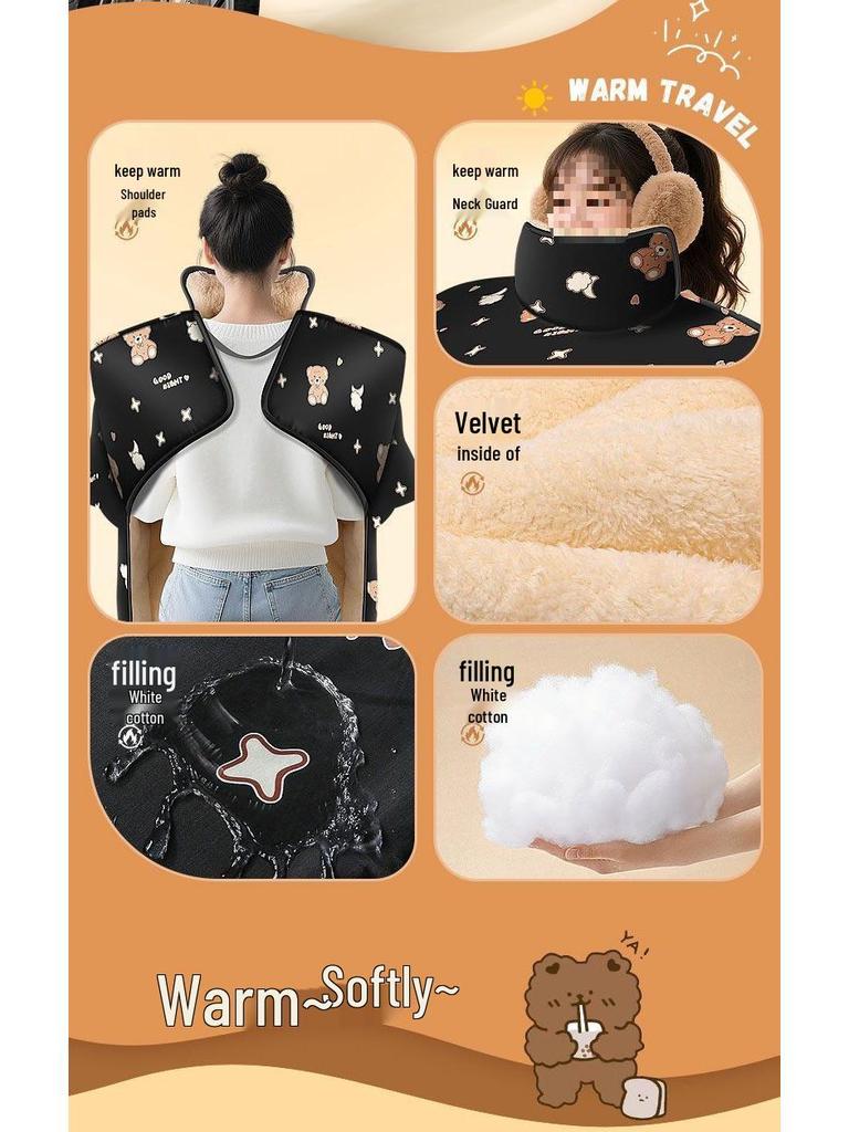 Winter Winddichte Fleecegefütterte Elektrofahrzeug-Windschutzscheibenabdeckung mit Vergrößerten Kniepolstern