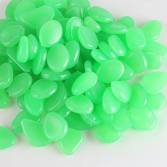 4.5cm Luminous Stones Dark Pebbles Fish Tank Glow In The Aquarium Rocks Pebbles