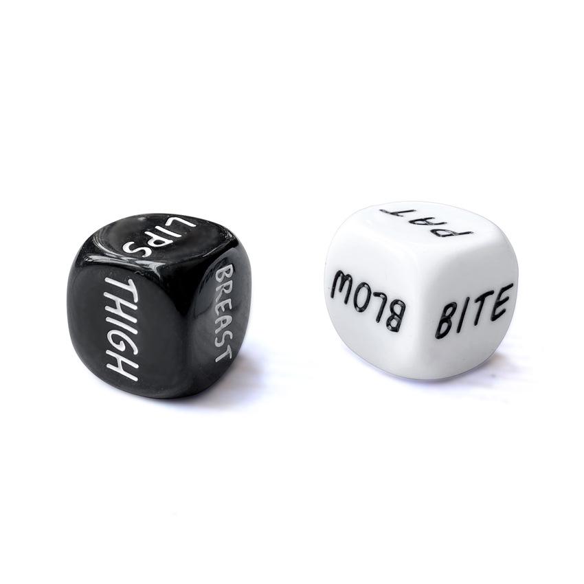 Black and White Erotic Dice: 16mm Teasing Game