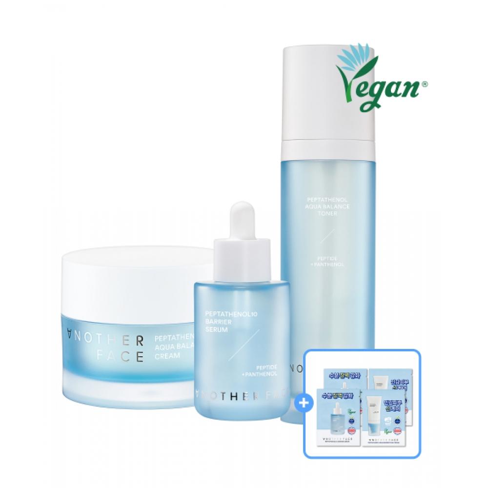 Anotherface [set Of 3] Peptathenol Serum 40ml+toner 120ml+cream 50ml  + 2 Serums+2 Free Sunscreen NONE