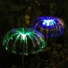 Solar Powered Colorful Fiber Optic Jellyfish Light LED Outdoor Waterproof Landscape Lamp for Garden Yard Courtyard Art Decor