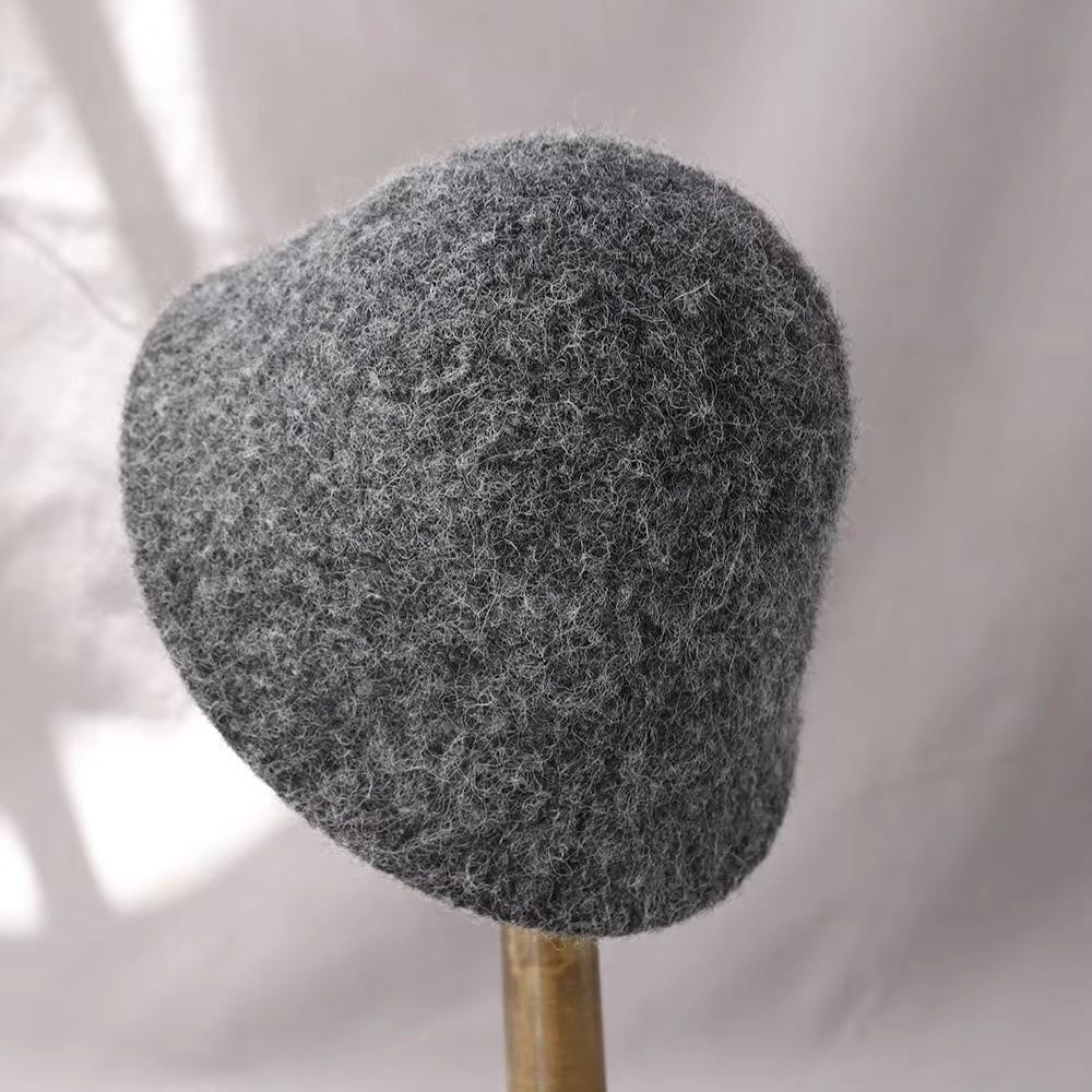 Warm Bucket Hat Vintage Panama Hat Versatile Felt Hat  for Women