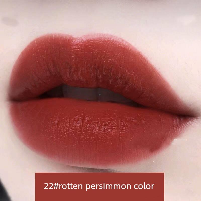 Xiaohongshu Matte Lip Gloss, Tiktok Trending, Affordable French Niche Lipstick for Female Students, Cherry Color