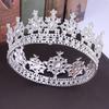 Elegant Baroque Queen Tiaras Luxury Wedding Head Wear Rhinestone Diadem  Photography Props
